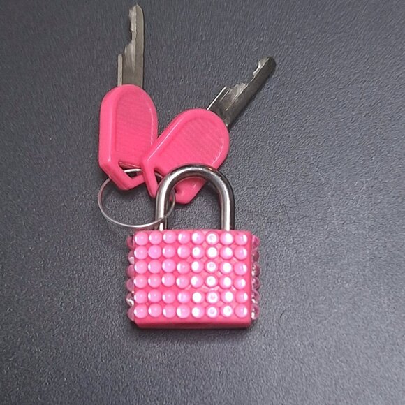 Small Bedazzled Locks with Keys, Bling Padlock - Picture 11 of 14